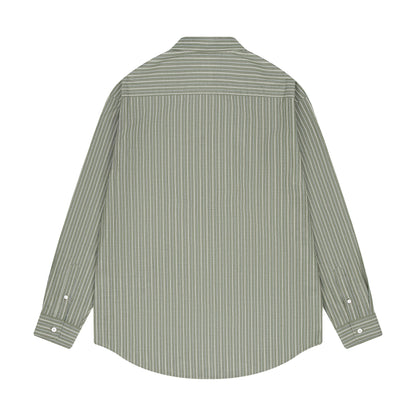 "garden of eden" green-white striped Shirt