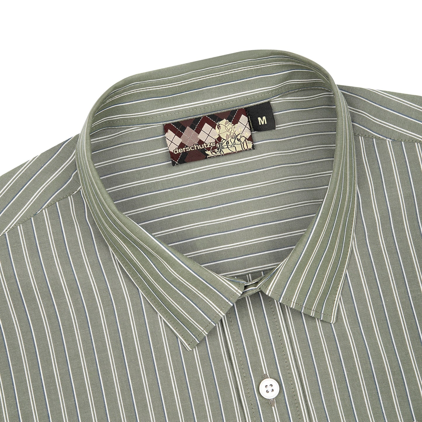 "garden of eden" green-white striped Shirt
