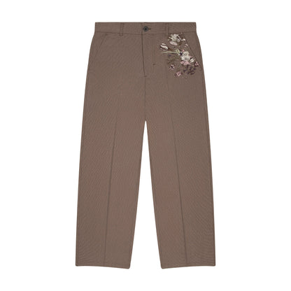 "garden of eden" plaid patterned Trousers