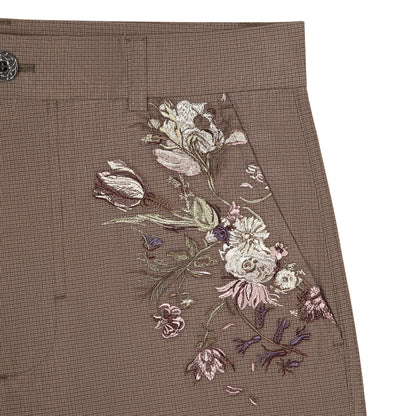 "garden of eden" plaid patterned Trousers