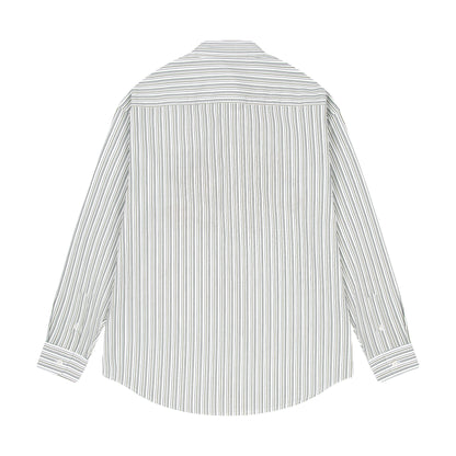 "garden of eden" white-green striped Shirt