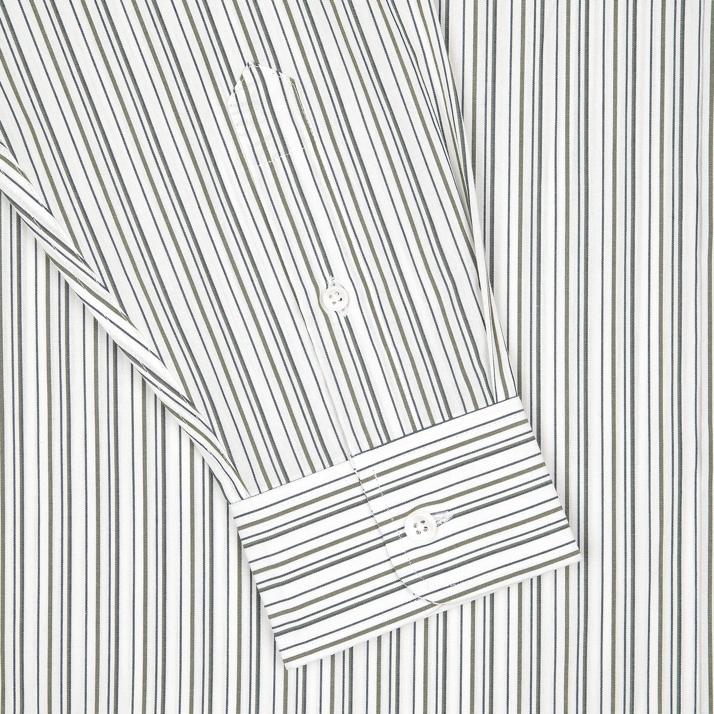 "garden of eden" white-green striped Shirt