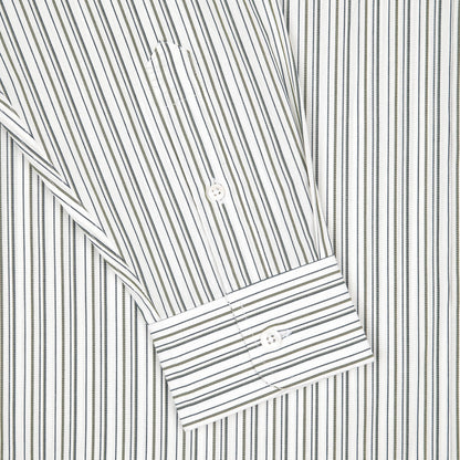 "garden of eden" white-green striped Shirt