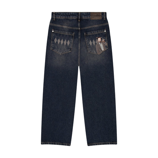 "on air" dark indigo Denim