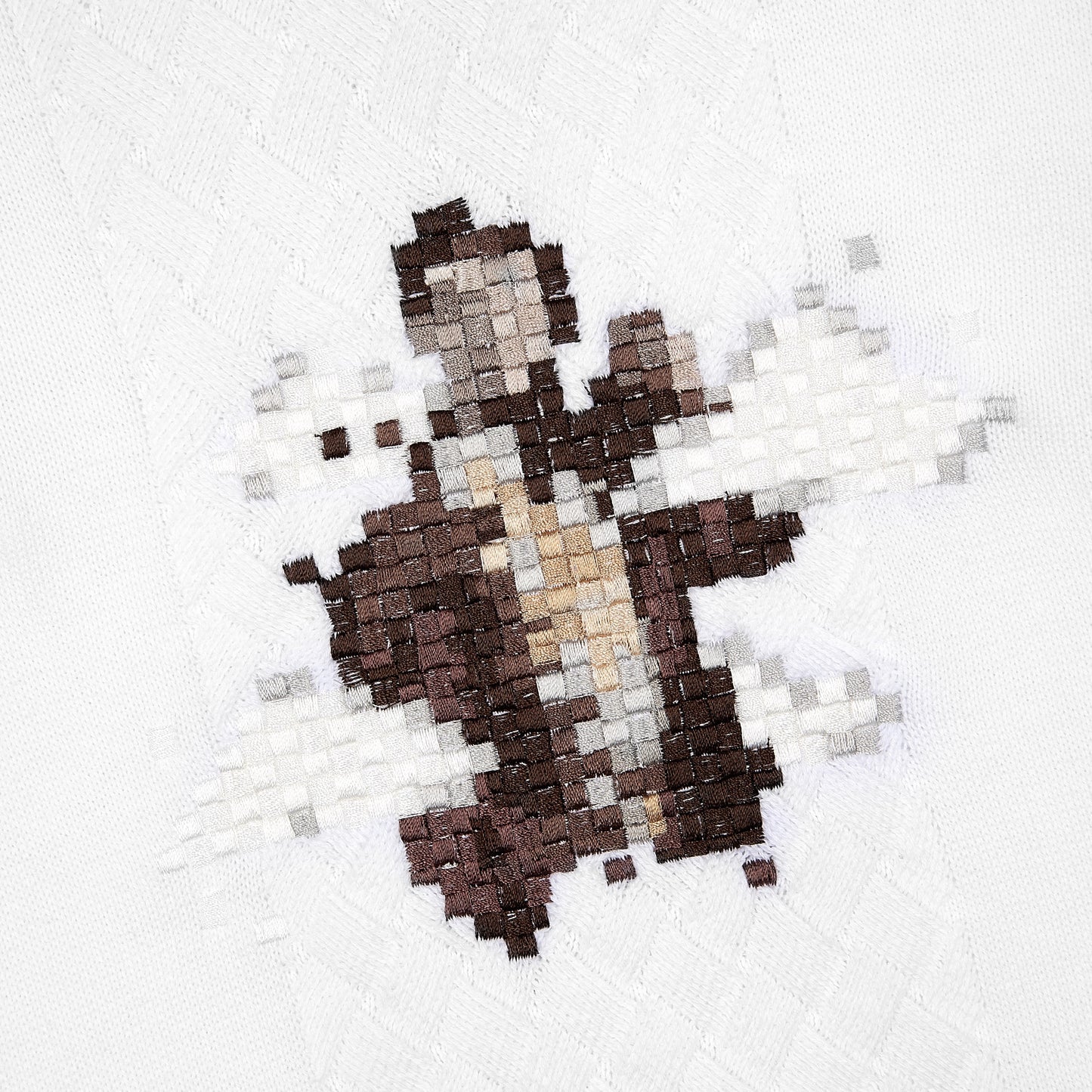 "on air" Polo knit off white