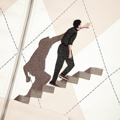 "on air" Zip Up beige