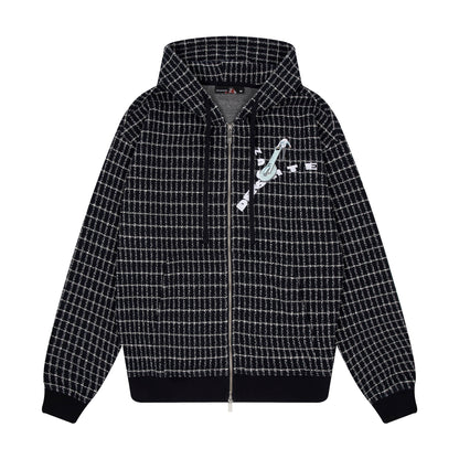 "on air" tweed Zip Up