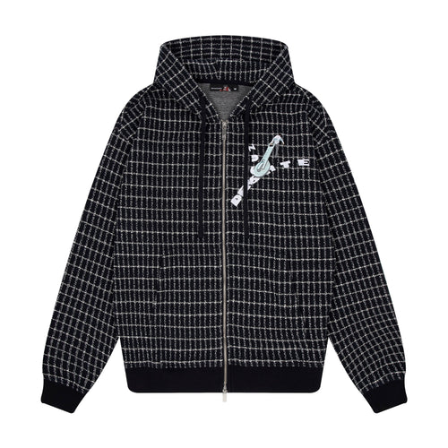 "on air" tweed Zip Up