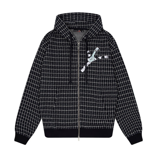 "on air" tweed Zip Up
