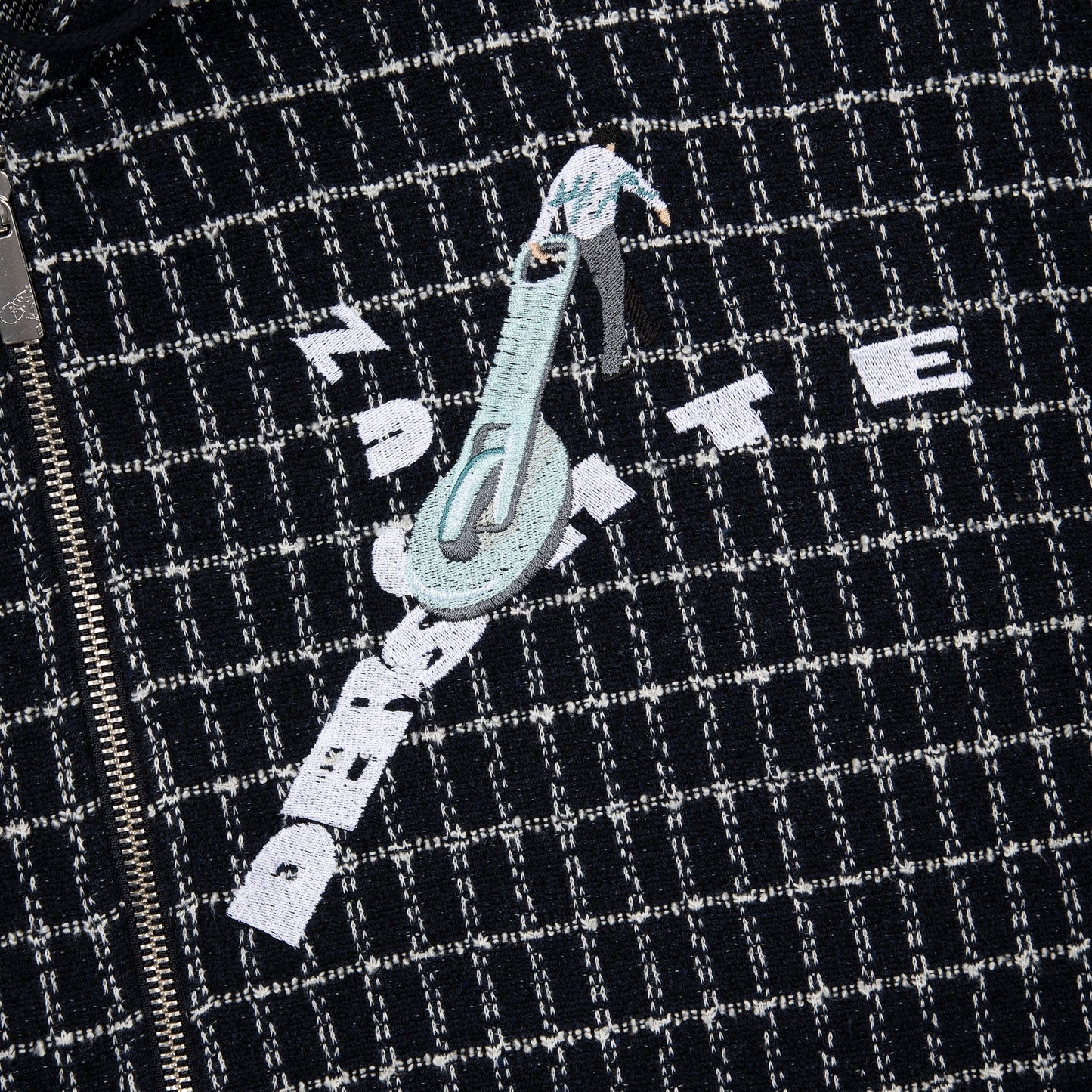 "on air" tweed Zip Up