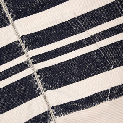 "on air" striped Zip Up