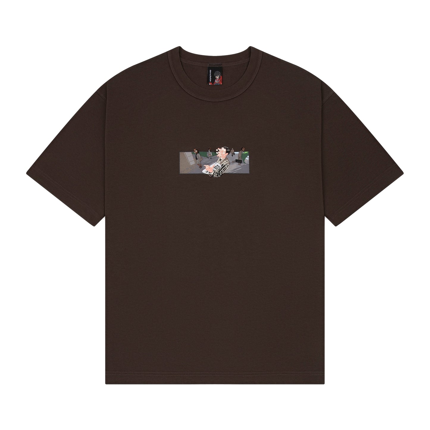 "on air" T Shirt brown