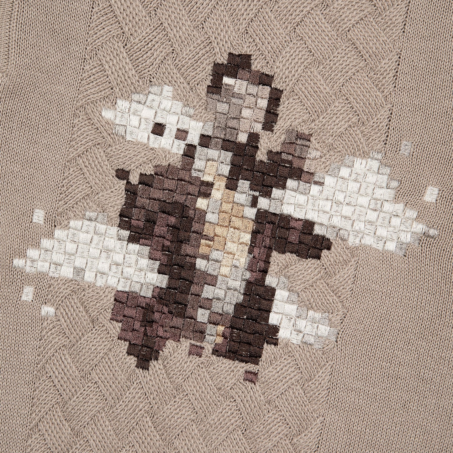 "on air" Polo knit beige