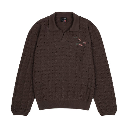 "lotus v2" longsleeve Knit brown