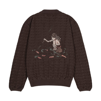 "lotus v2" longsleeve Knit brown