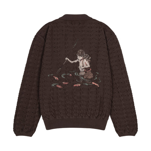 "lotus v2" longsleeve Knit brown