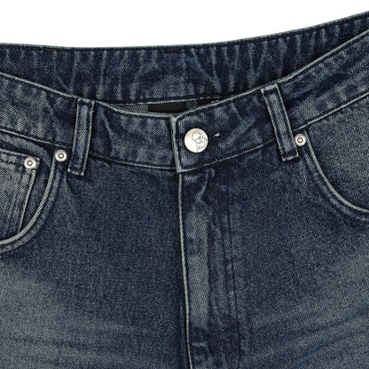 "koi fish v2" Jorts washed indigo