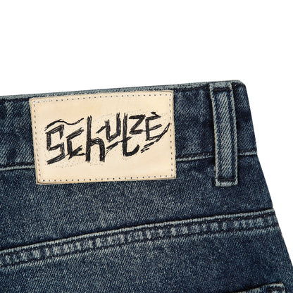 "koi fish v2" Jorts washed indigo