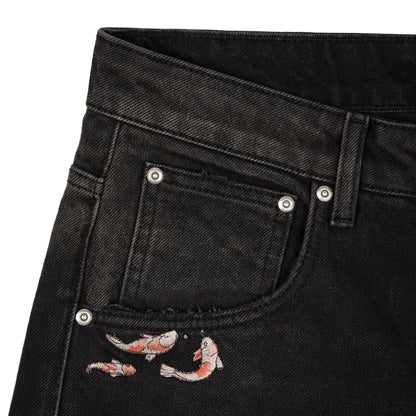 "koi fish v2" Jorts black