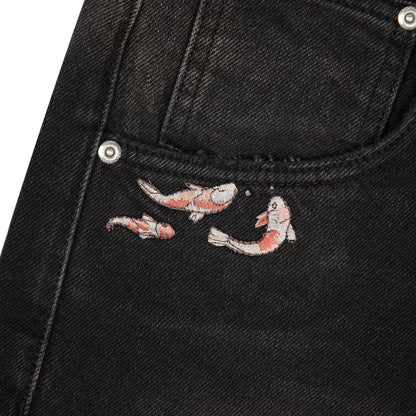 "koi fish v2" Jorts black
