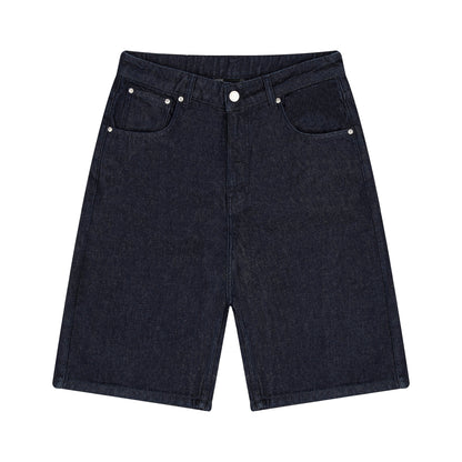 "whales v2" Jorts dark indigo