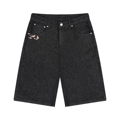 "koi fish v2" Jorts raw black