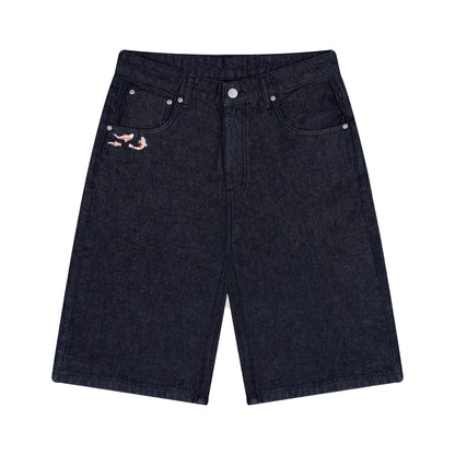 "koi fish v2" Jorts raw indigo