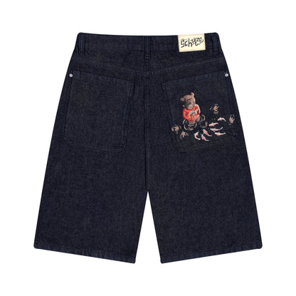 "koi fish v2" Jorts raw indigo