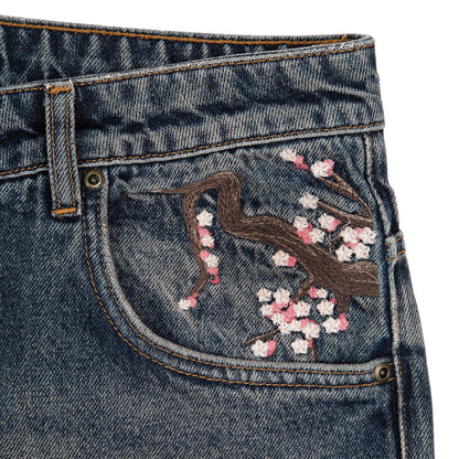 "blossom v2" patchwork washed Denim