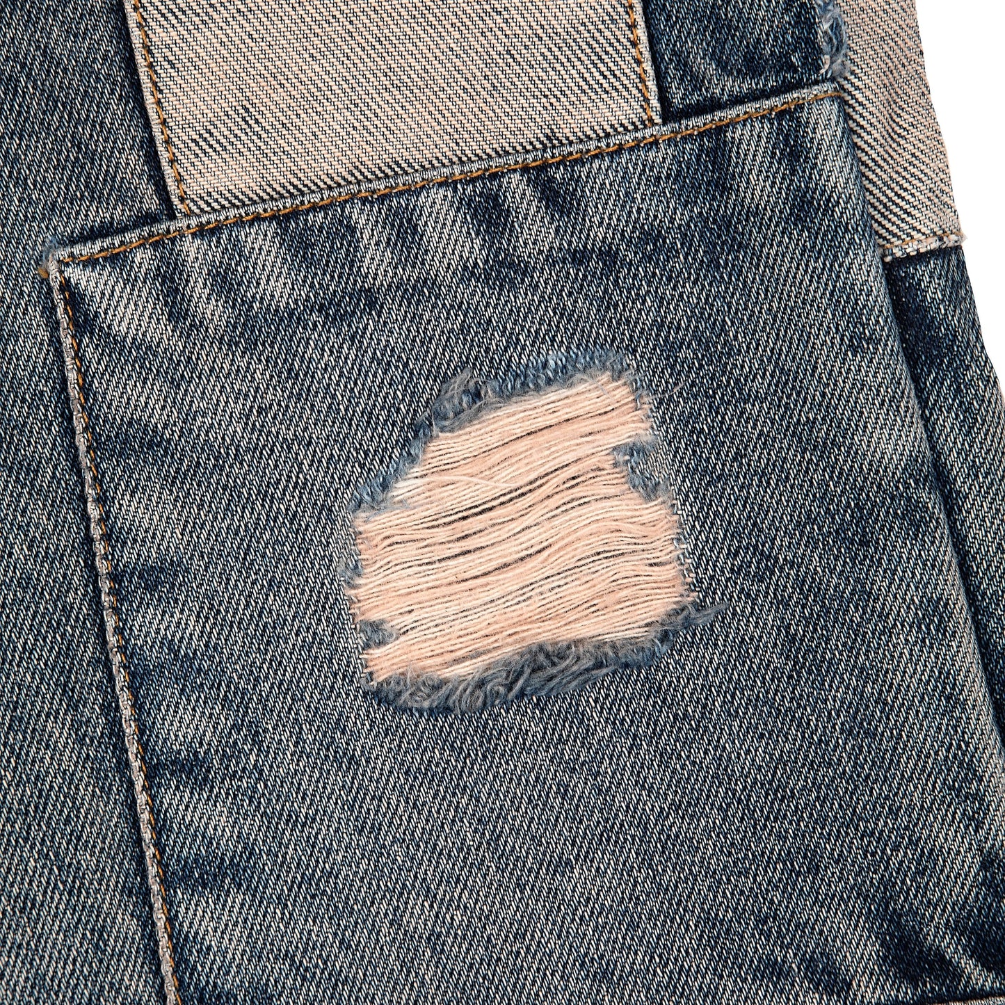 "blossom v2" patchwork washed Denim