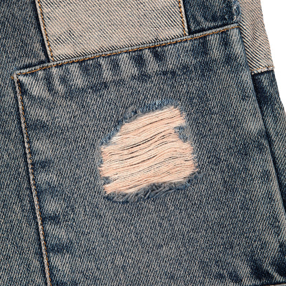 "blossom v2" patchwork washed Denim