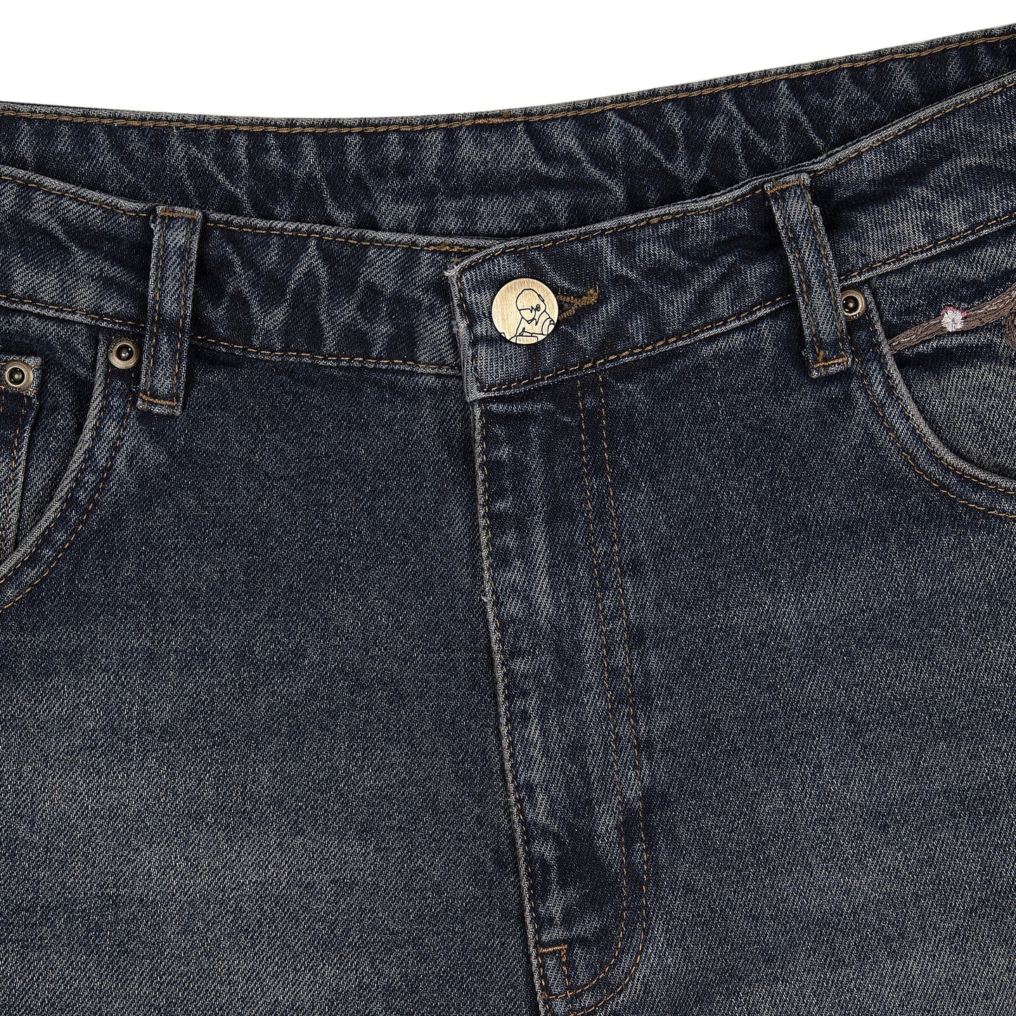 "blossom v2" patchwork Denim dark indigo