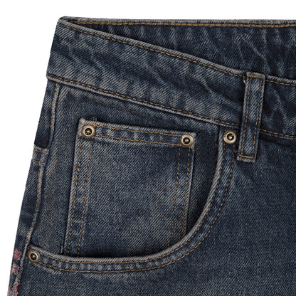 "blossom v2" patchwork Denim dark indigo
