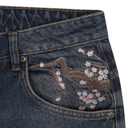 "blossom v2" patchwork Denim dark indigo