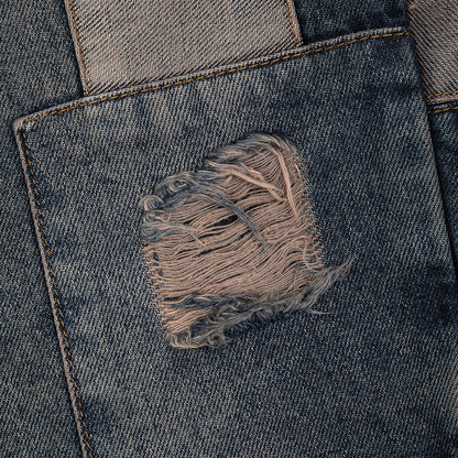 "blossom v2" patchwork Denim dark indigo