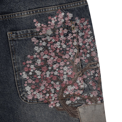 "blossom v2" patchwork Denim dark indigo