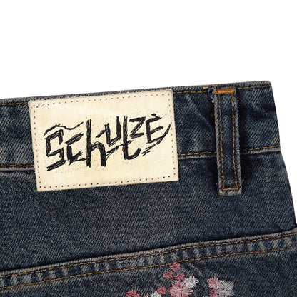"blossom v2" patchwork Denim dark indigo