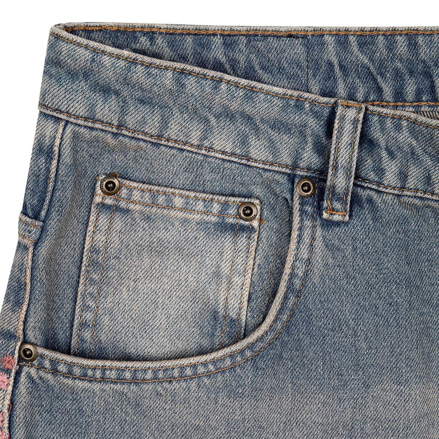 "blossom v2" patchwork Denim light blue