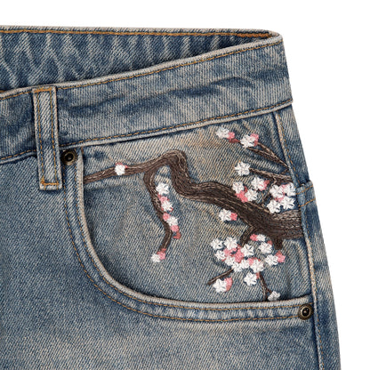 "blossom v2" patchwork Denim light blue