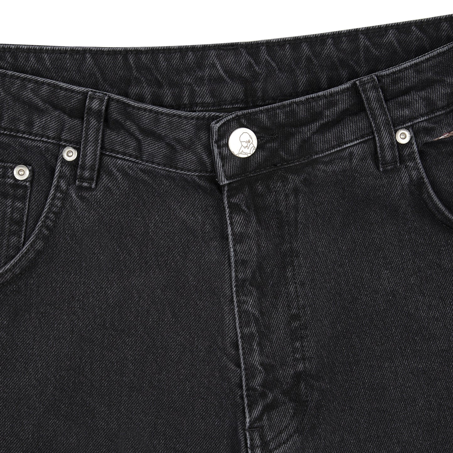 "blossom v2" patchwork Denim black