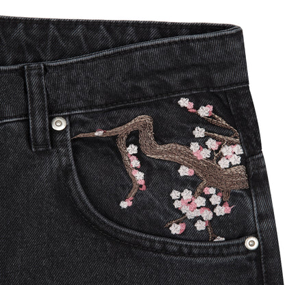 "blossom v2" patchwork Denim black