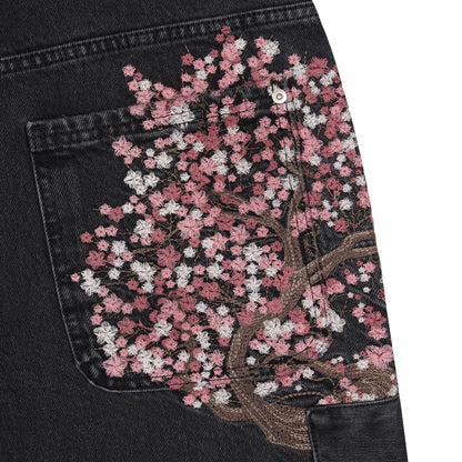 "blossom v2" patchwork Denim black