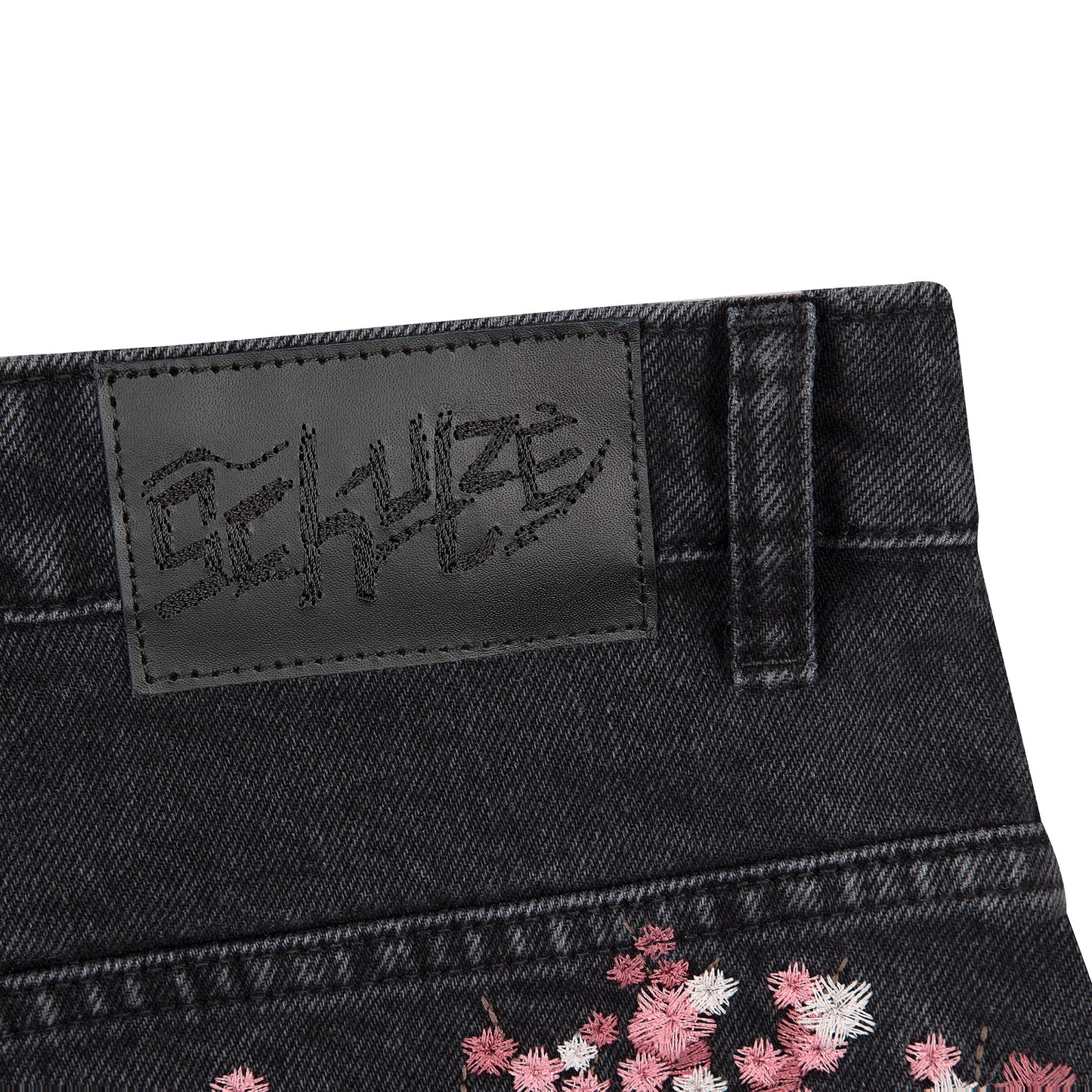 "blossom v2" patchwork Denim black
