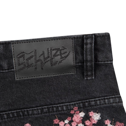 "blossom v2" patchwork Denim black