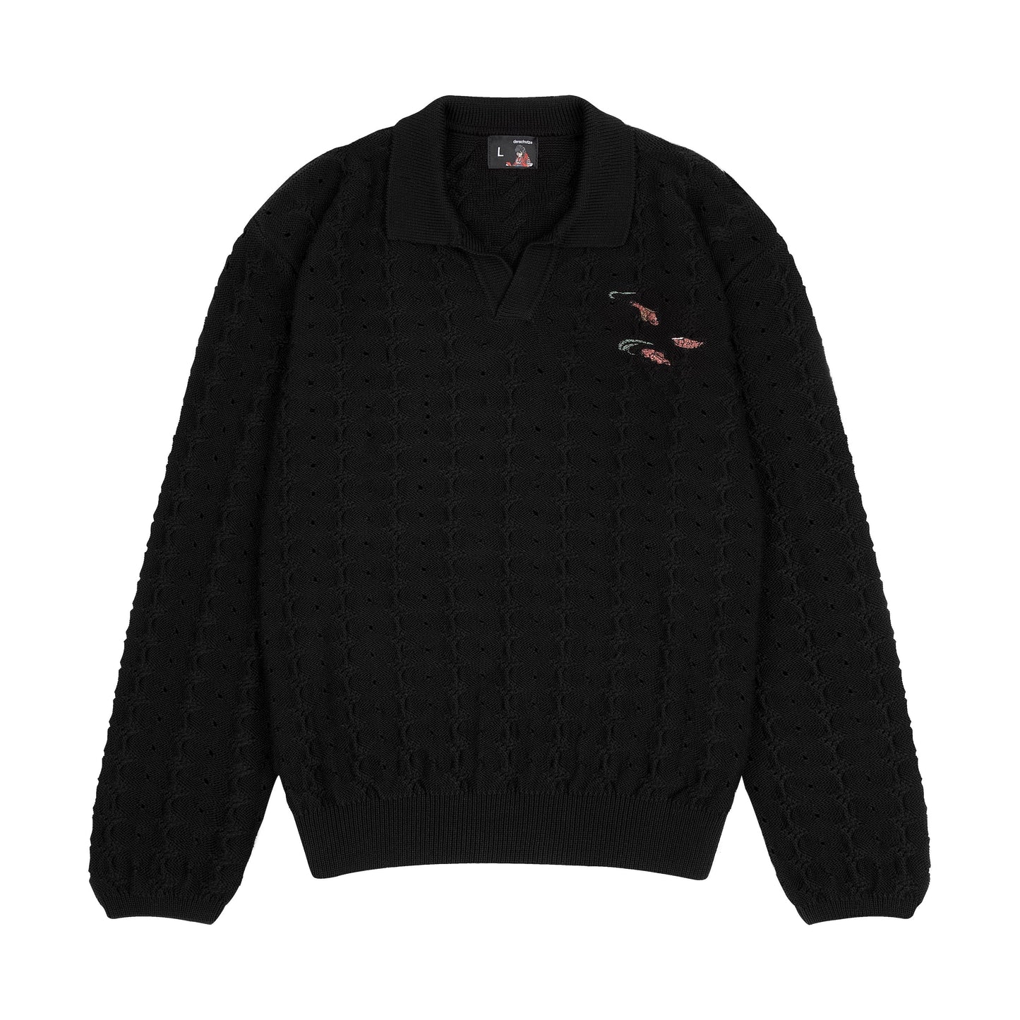 "lotus v2" longsleeve Knit black
