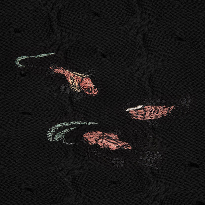 "lotus v2" longsleeve Knit black