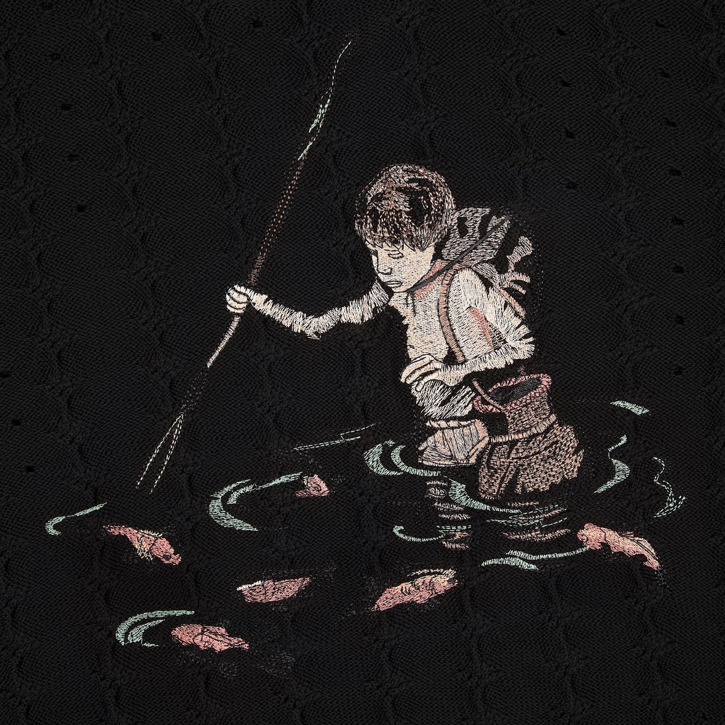 "lotus v2" longsleeve Knit black