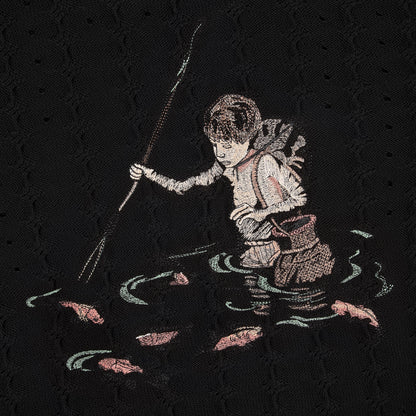 "lotus v2" longsleeve Knit black