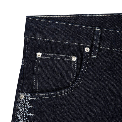 "aziza" raw Denim