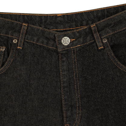 "aziza" black tinted Denim